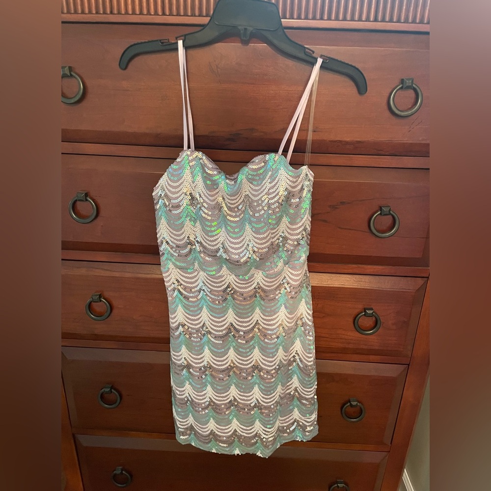 Midnight Doll Shimmering Sequin Dress